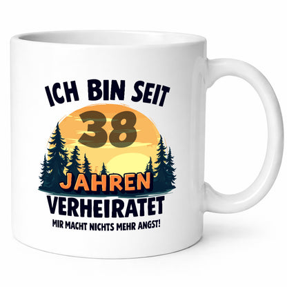 Ich bin Verheiratet | 38. Hochzeitstag Ehepaar v2 lustiger Spruch Geschenk