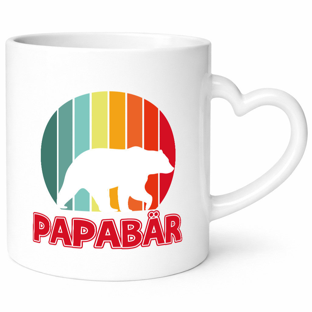 Papabär | Papa Tasse Vater Vatertag Bär lustiger Spruch Geschenk Familie