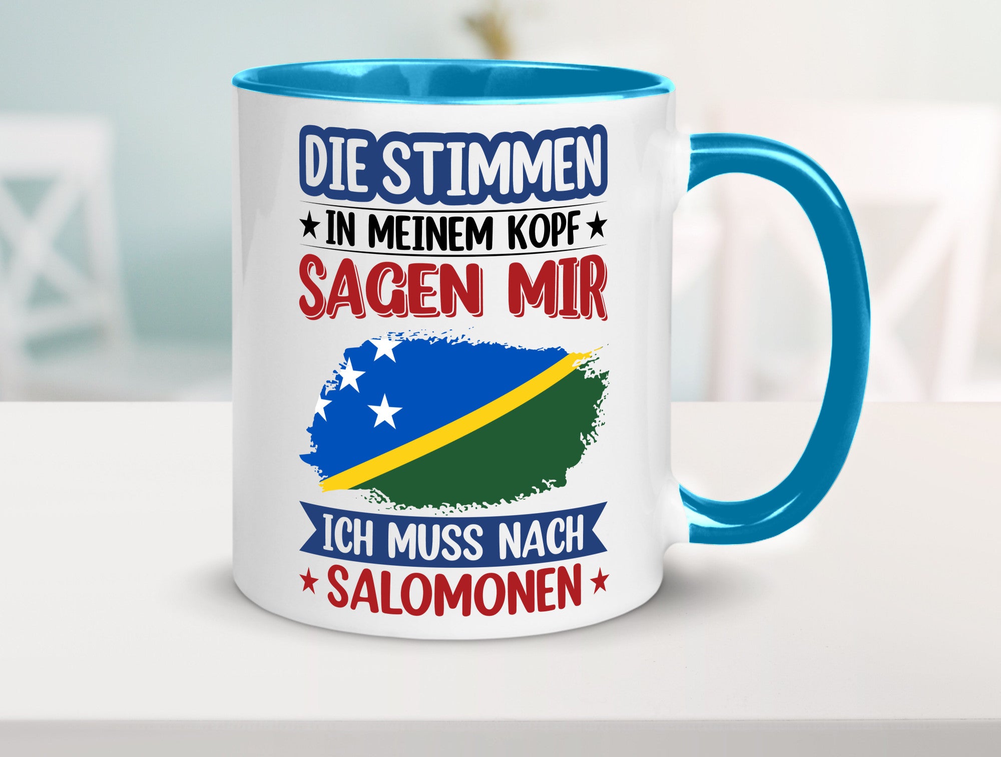 Salomonen | Urlaub Stimmen in meinem Kopf Traumland v2 Humor Geschenkidee Tasse