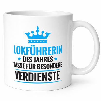Besonderer Verdienst: Lokführerin | Zug Beruf Geschenk Arbeit Kollegen Büro