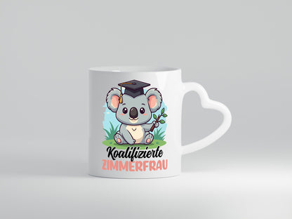 Koalifizierte Zimmerfrau| Holzbau | Handwerkerin lustiger Spruch Geschenk Humor