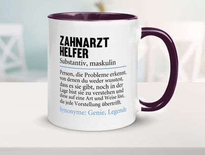 Zahnarzthelfer | Spruch Humor Zahnmedizin Geschenkidee Tasse