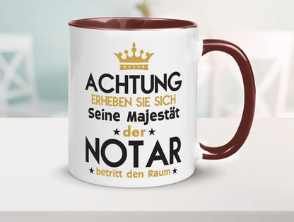 Seine Majestät Notar | Jurist Humor Geschenkidee Tasse