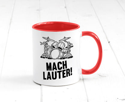 Mach lauter | Schlagzeug Band Musiker Geschenkidee Humor Tasse