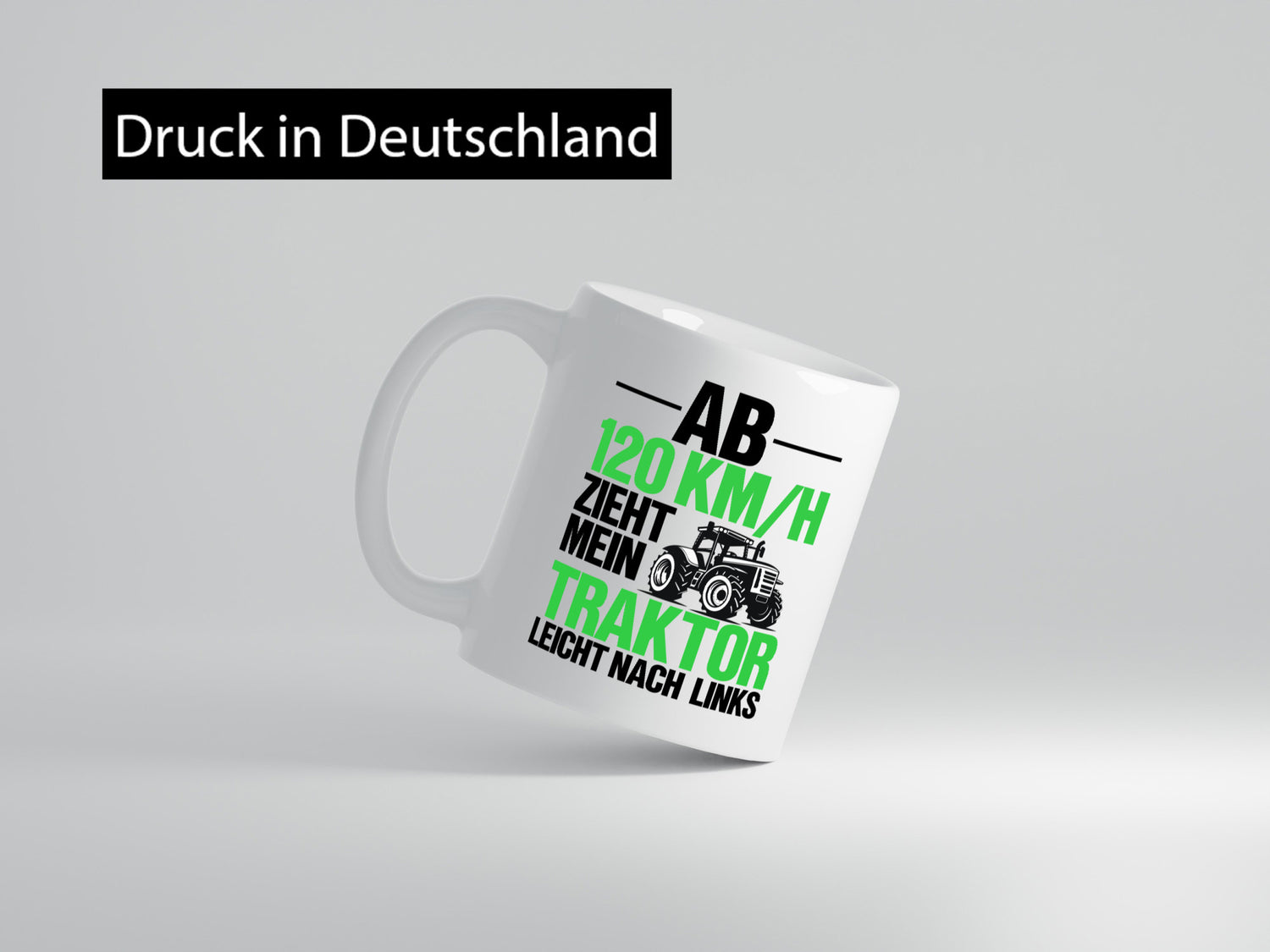 Traktor zieht nach Links | Landwirt Bauer lustig Humor Geschenkidee Geschenk