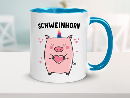 Schweinhorn lustig Humor Geschenkidee Geschenk Tasse