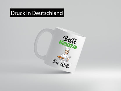 Beste Bäckerin | Bäckerei Frauen Backen v2 Geschenkidee Humor Tasse