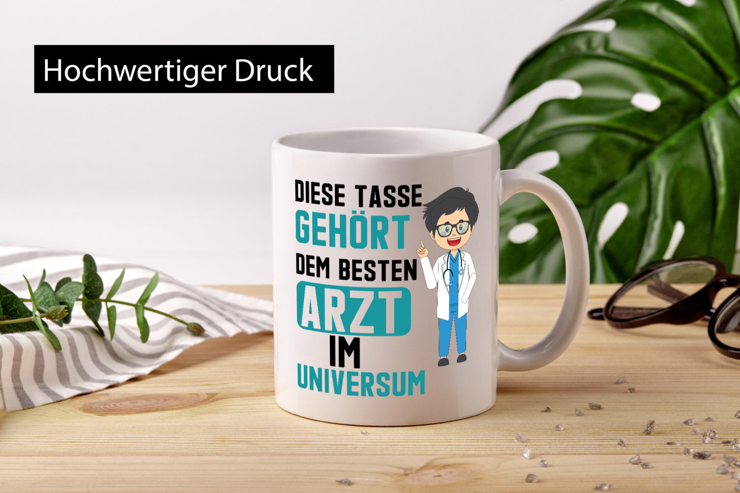 Bester Arzt im Universum | Ärzte Doktor Krankenhaus Geschenkidee Humor Tasse