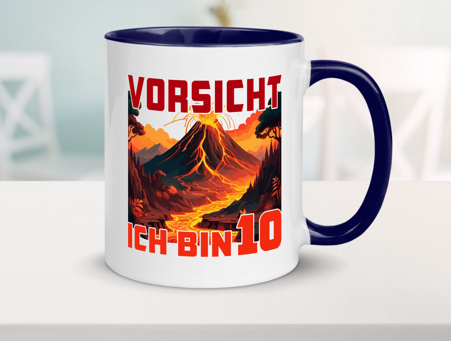10. Geburtstag | 10 Jahre Vulkanausbruch Vulkan Humor Geschenkidee Tasse