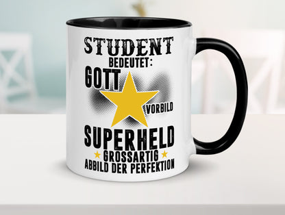 Bedeutung von Student | Universität Uni Studium Geschenkidee Humor Tasse