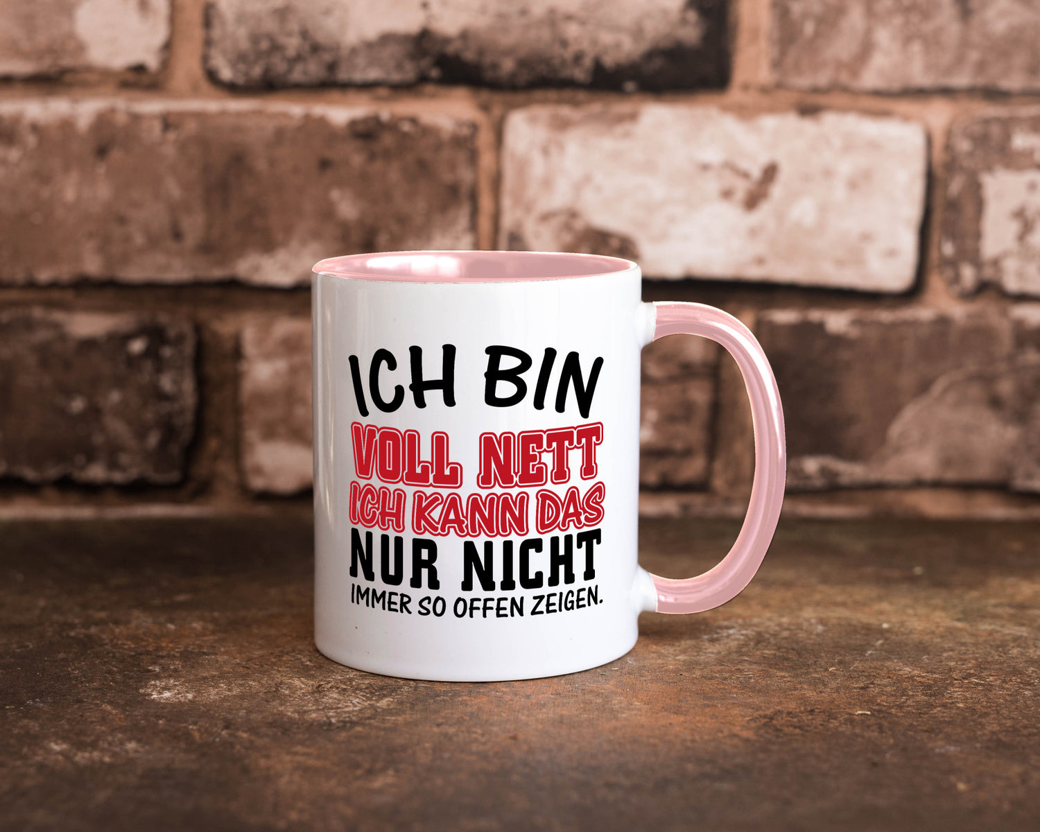Ich bin voll nett Geschenkidee Humor Tasse