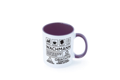 Achtung Probleme Wachmann | Wachpersonal Nachtwächter Geschenkidee Humor Tasse