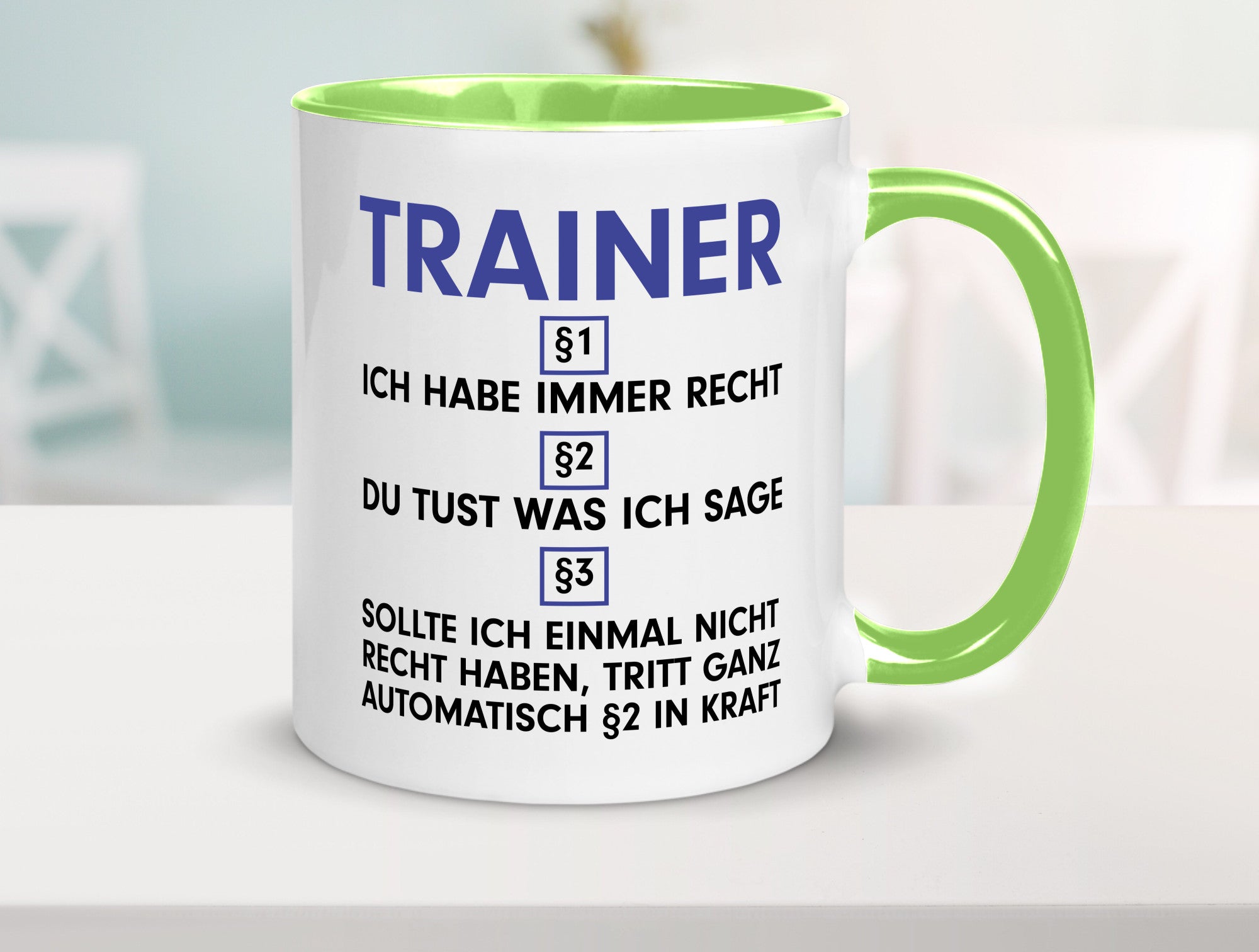 Ich habe immer Recht Trainer | Verein Sport v2 lustig Humor Geschenkidee