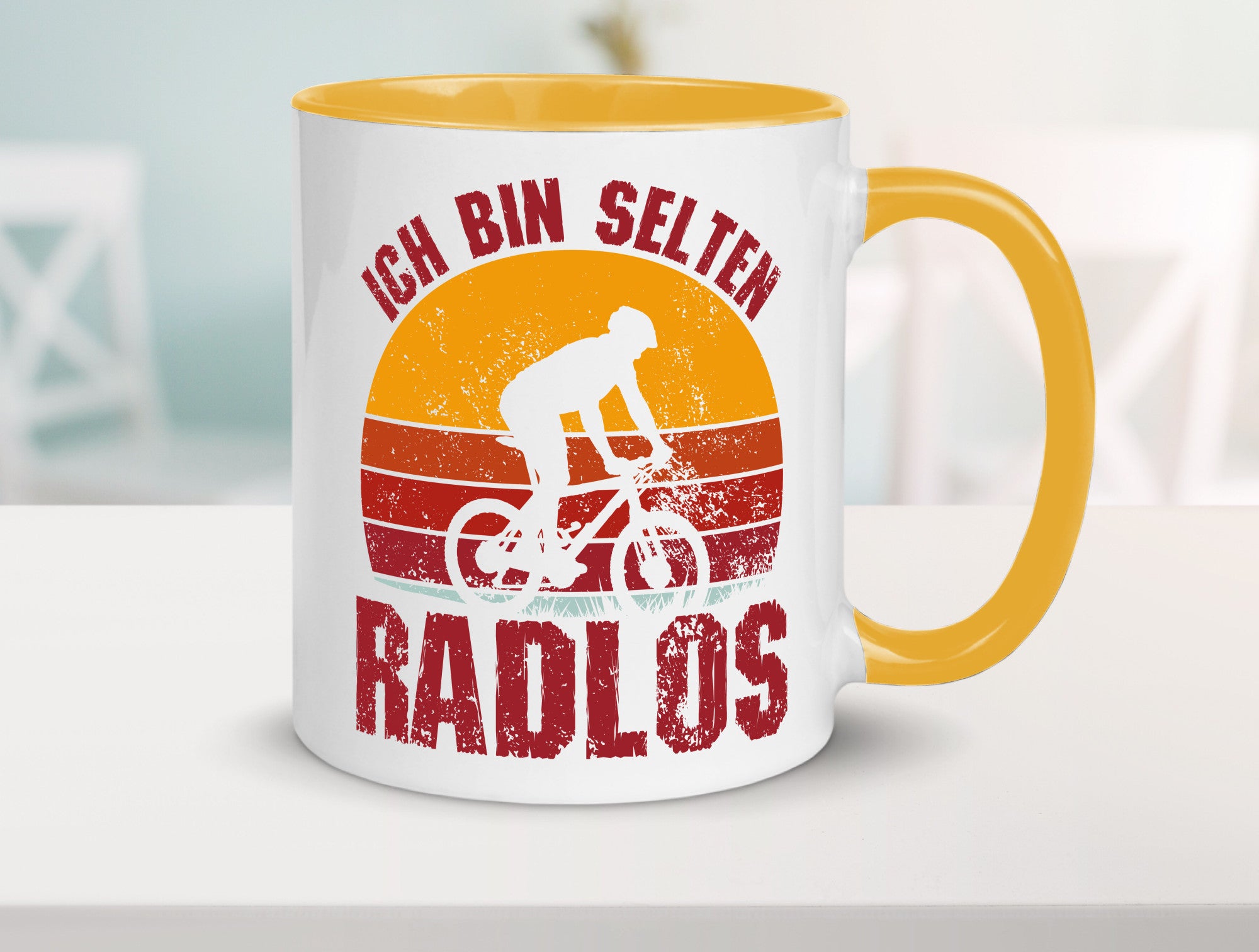 Ich bin Selten Radlos | Radfahrer Mountainbike Humor Geschenkidee Tasse