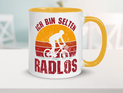 Ich bin Selten Radlos | Radfahrer Mountainbike Humor Geschenkidee Tasse
