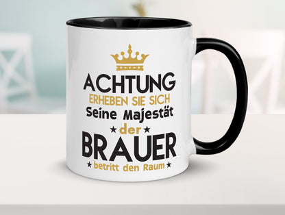 Seine Majestät Brauer | Bier Brauerei Humor Geschenkidee Tasse