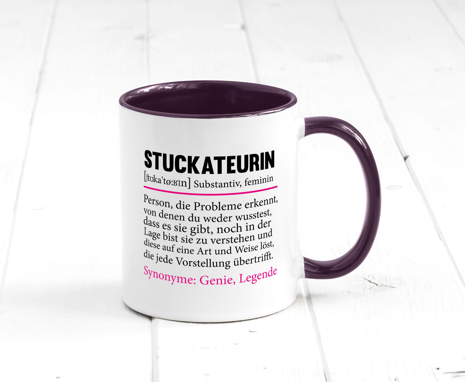 Stuckateurin | Innenausbau Beruf Humor Spruch Arbeit Kollegen Büro Geschenkidee