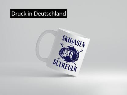 Skihasen Betreuer | Ski-Brille Berge Ski-Stöcke Geschenkidee Humor Tasse