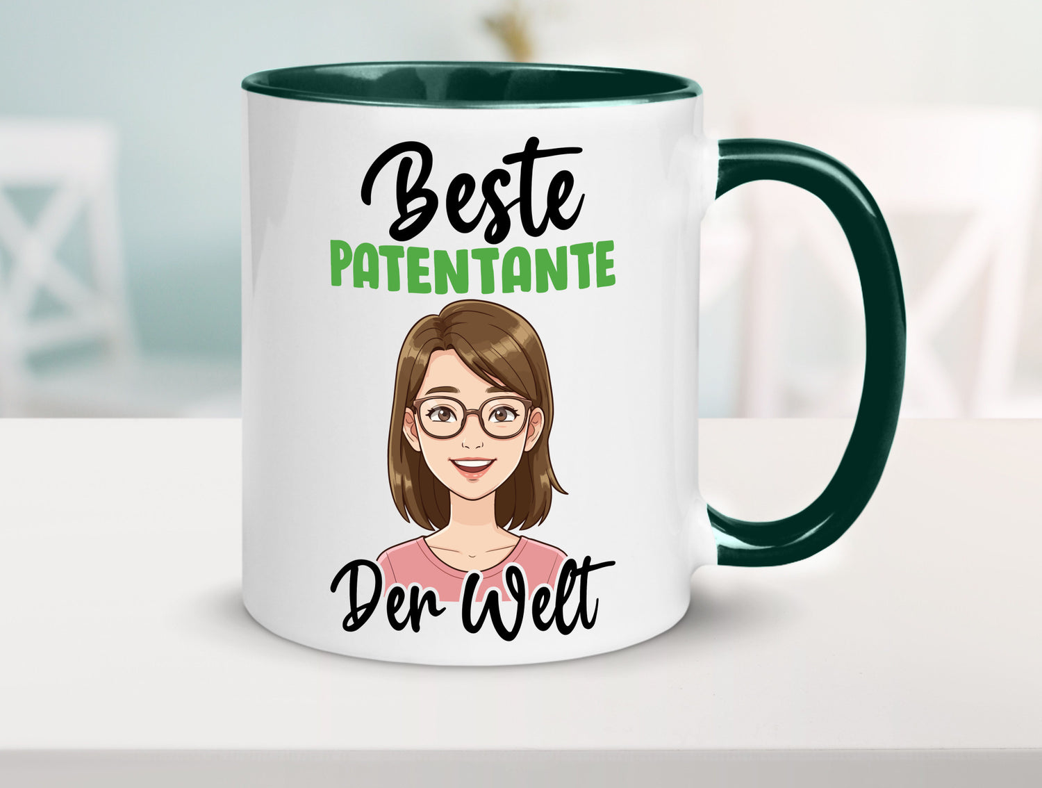Beste Patentante | Tante lustiger Spruch Geschenk Humor Geschenkidee Tasse