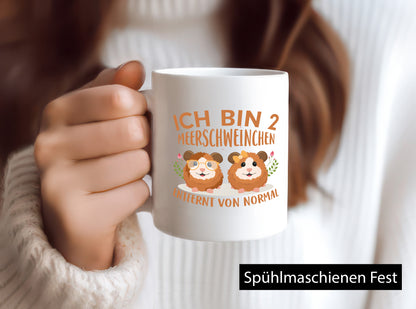 Zwei Meerschweinchen | Tierfreund Tasse Tier Liebe lustig Tierliebhaber Humor