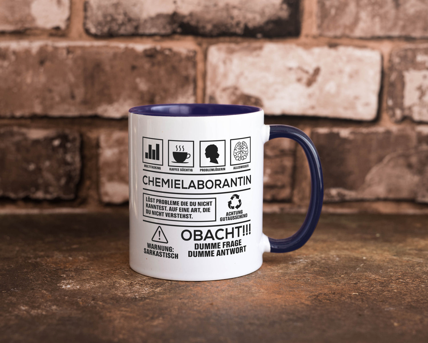 Achtung Probleme Chemielaborantin | Laborantin Chemie Geschenk Humor