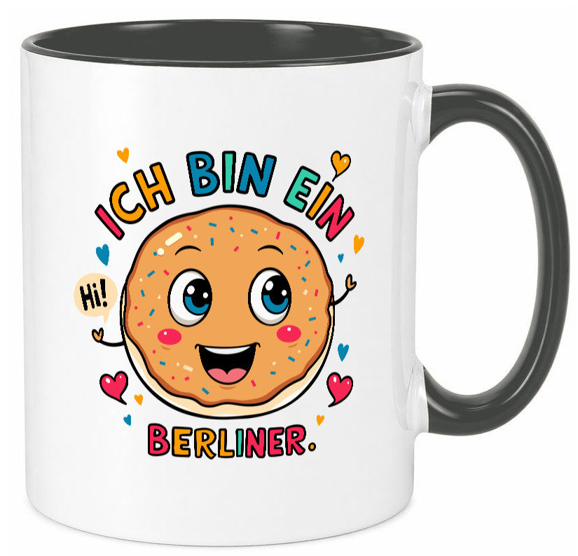 Ich bin ein Berliner | Krapfen Pfannkuchen Humor Geschenkidee Tasse