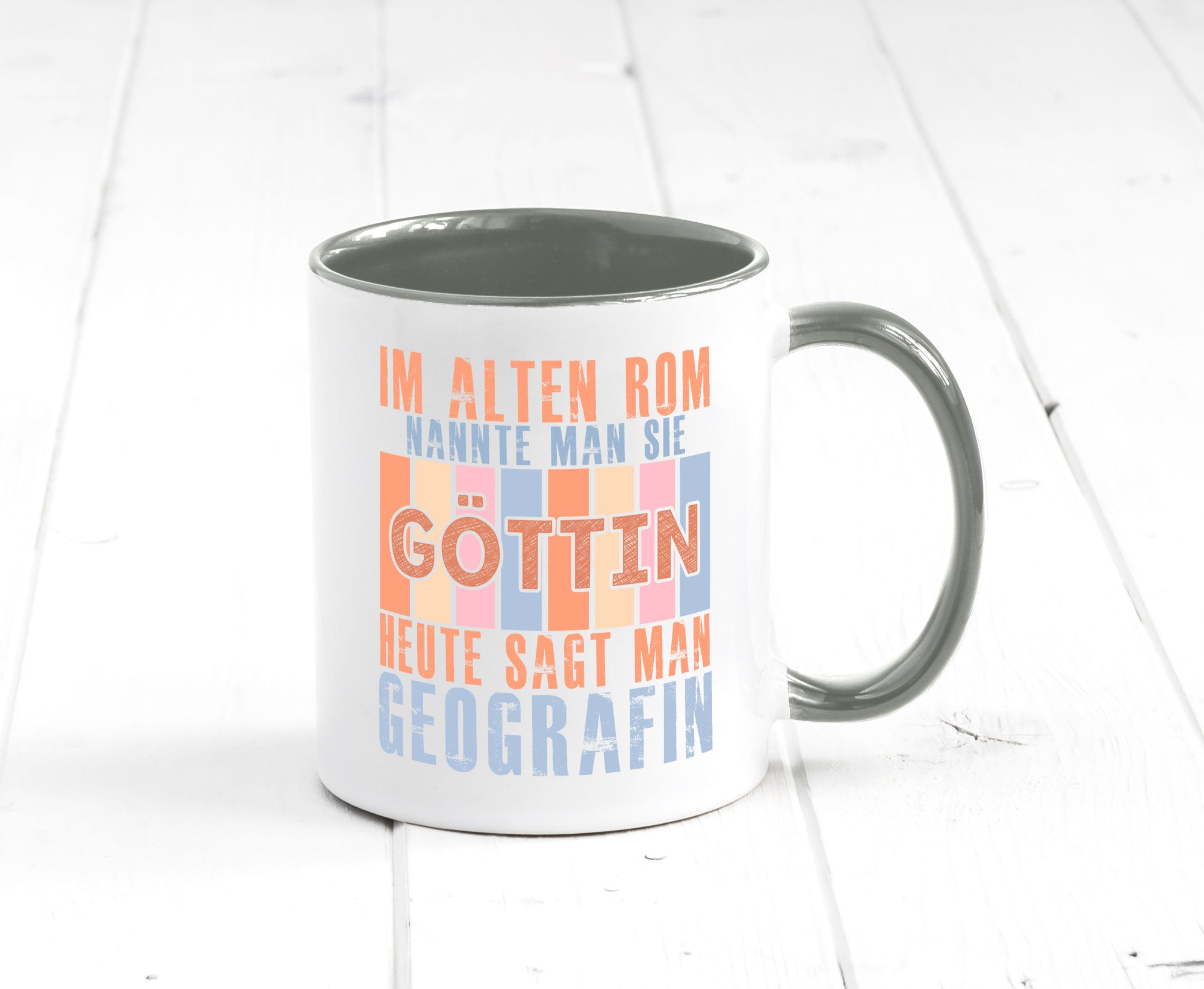 Heute sagt man: Geografin | Geografie lustig Humor Geschenkidee Geschenk Tasse