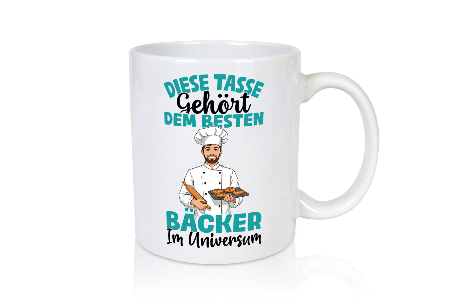 Im Universum: Bäcker | Bäckerei Backen Konditor Humor Geschenkidee Tasse