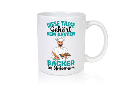 Im Universum: Bäcker | Bäckerei Backen Konditor Humor Geschenkidee Tasse