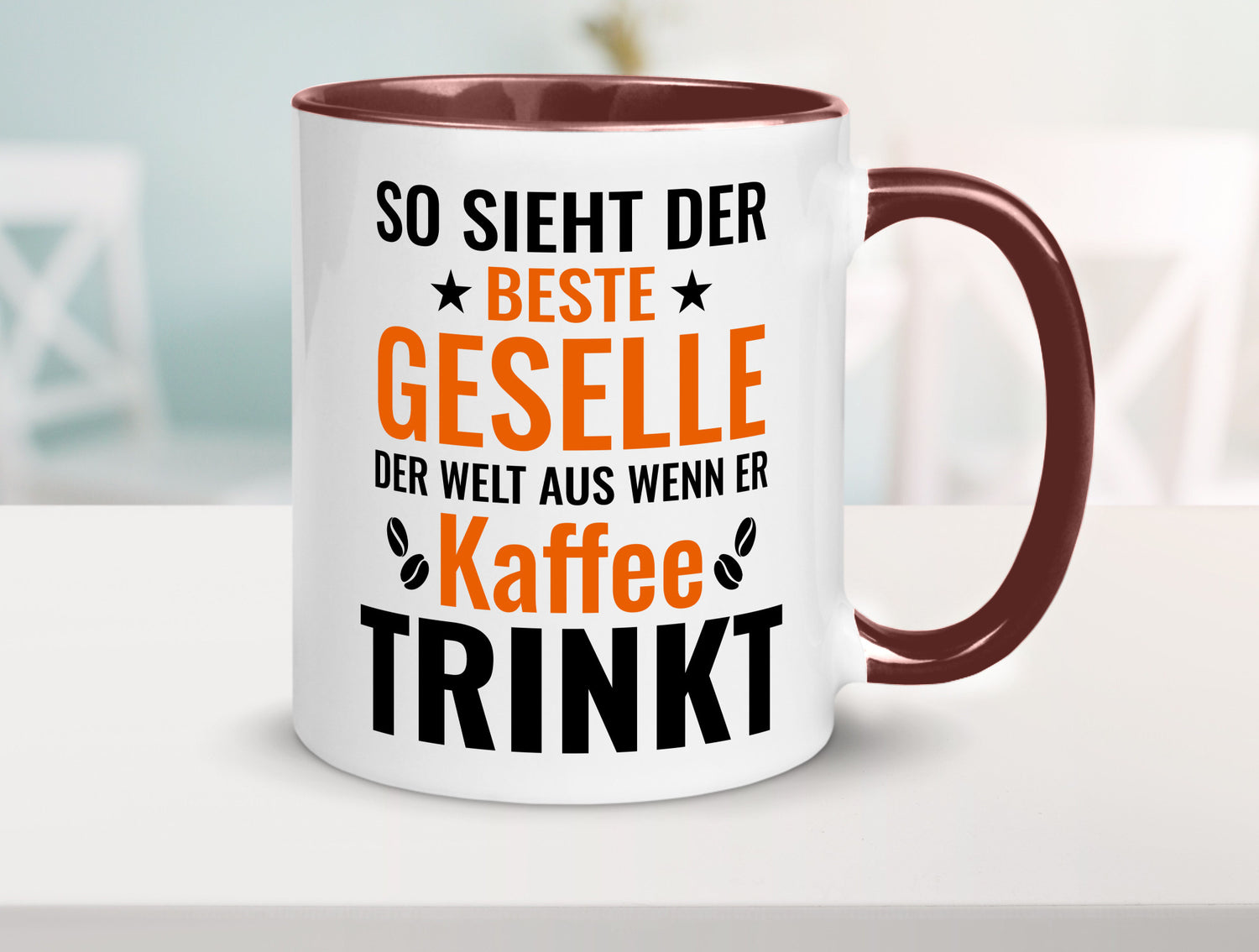 Kaffee trinkt: Geselle | Handwerker lustig Humor Geschenkidee Geschenk Tasse
