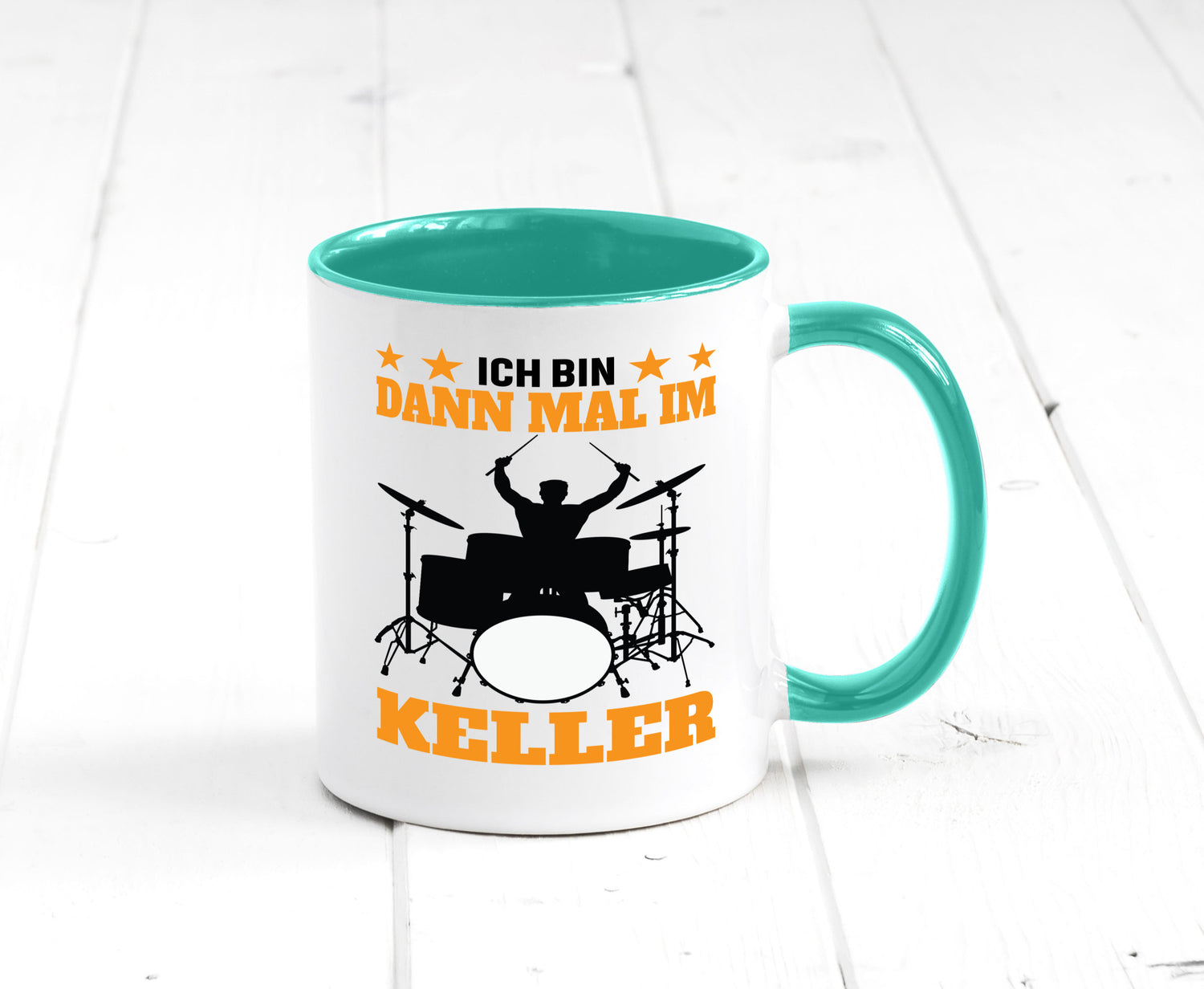 Ich bin dann mal im keller | Schlagzeug Musiker Musik lustig Humor Geschenkidee