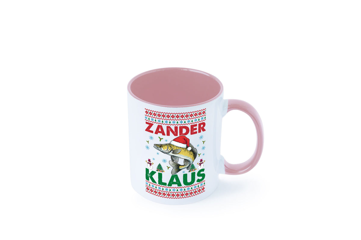 Zander Klaus | Ugly Christmas Angler Angeln v2 Geschenk Humor Geschenkidee Tasse