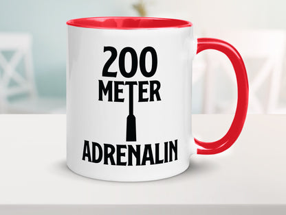 200 Meter Adrenalin v2 lustig Humor Geschenkidee Geschenk Tasse