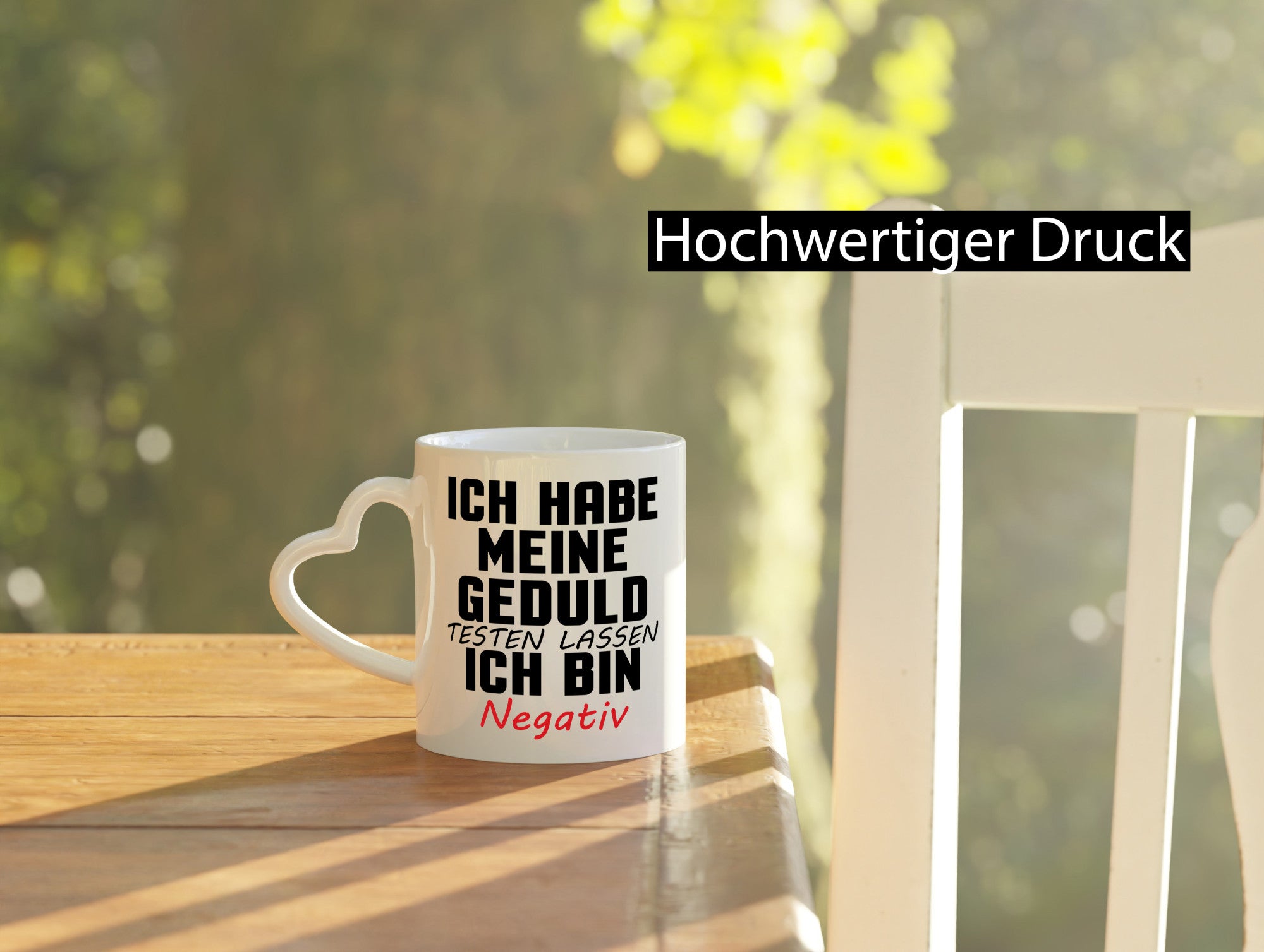 Geduld testen lassen. negativ | Entspannung Eile Witz Humor Geschenkidee Tasse