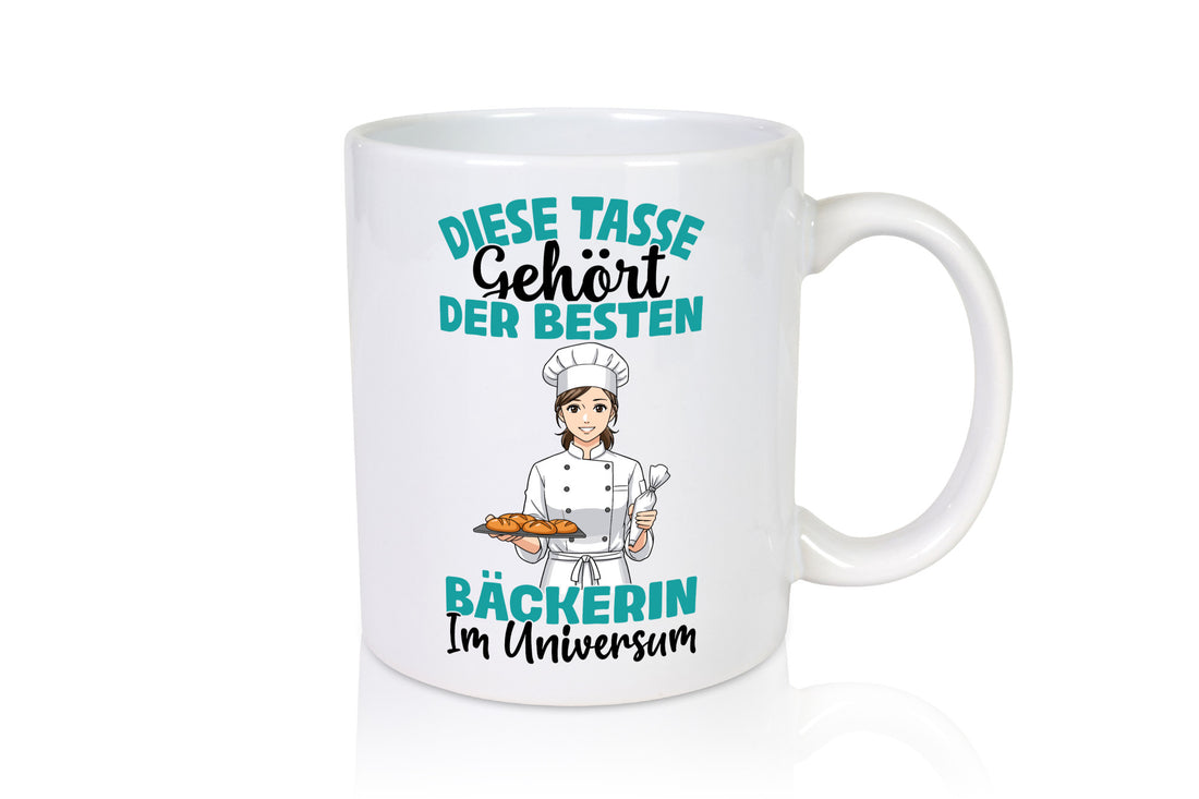 Im Universum: Bäckerin | Bäckerei Frauen Backen Humor Geschenkidee Tasse