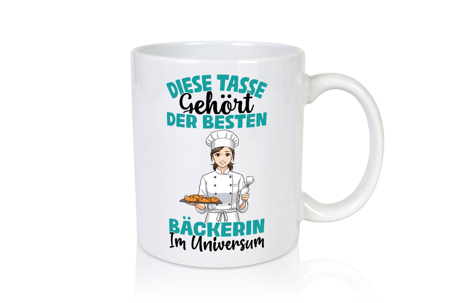 Im Universum: Bäckerin | Bäckerei Frauen Backen Humor Geschenkidee Tasse