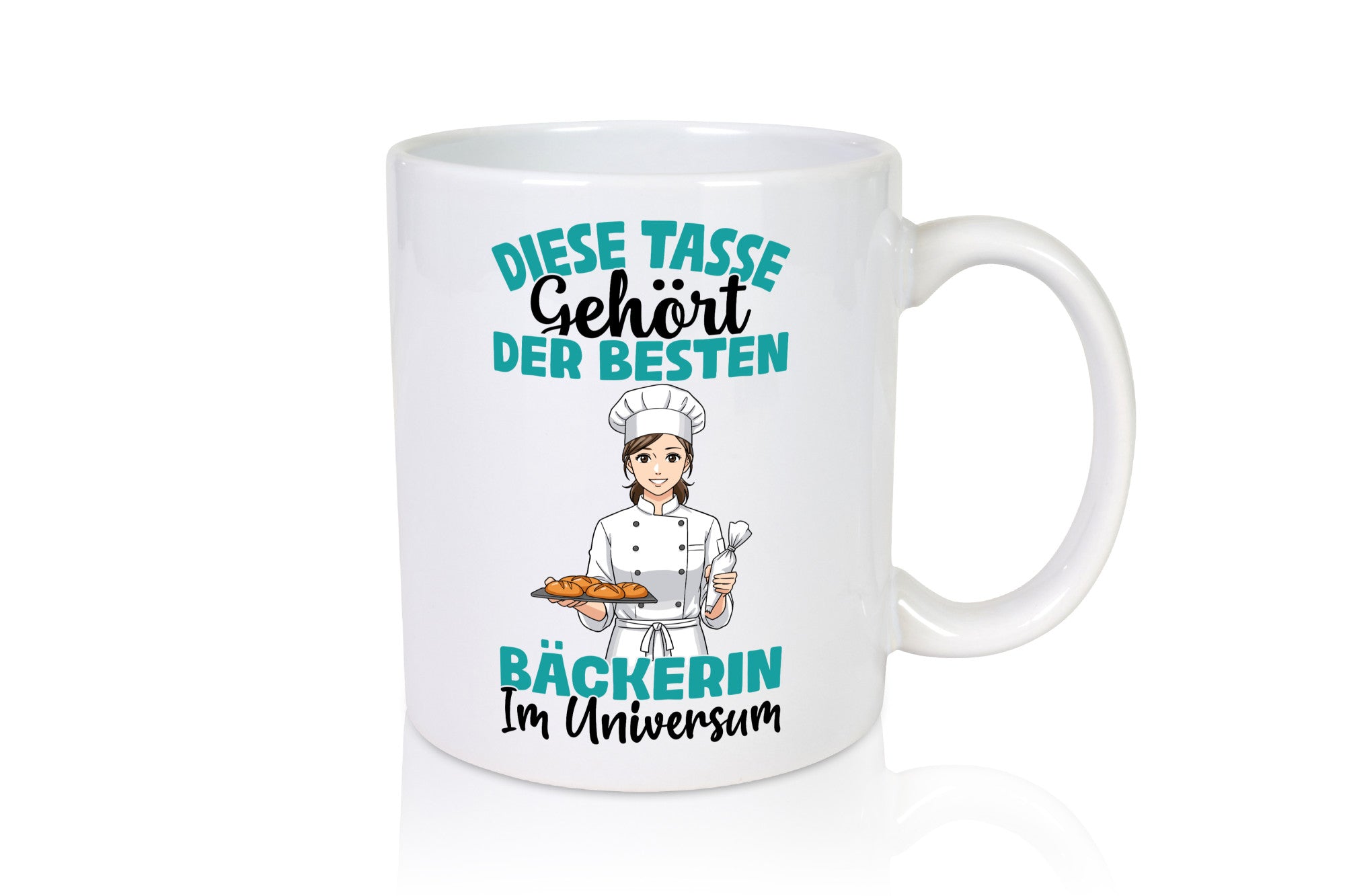 Im Universum: Bäckerin | Bäckerei Frauen Backen Humor Geschenkidee Tasse