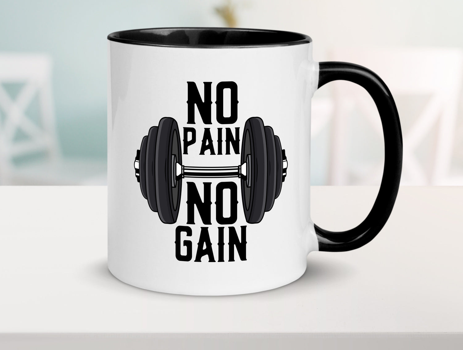 No Pain Gain | Training Motivation Fitness Pumpen lustig Humor Geschenkidee