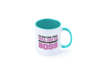 Ich bin der Boss Geschenk Humor Geschenkidee lustiger Spruch Tasse