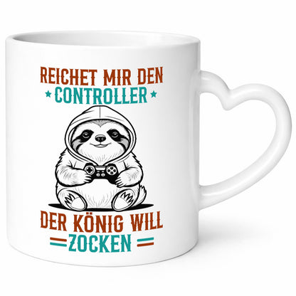 Der König will Zocken | Gamer Zocker lustiger Spruch Geschenk Humor