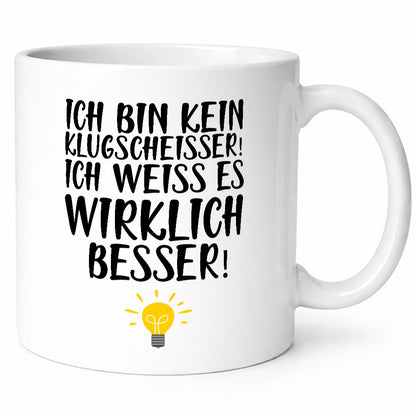Klugscheißer | Arbeit Kollegin / Chef Arbeits Tasse lustig Kollegen Büro