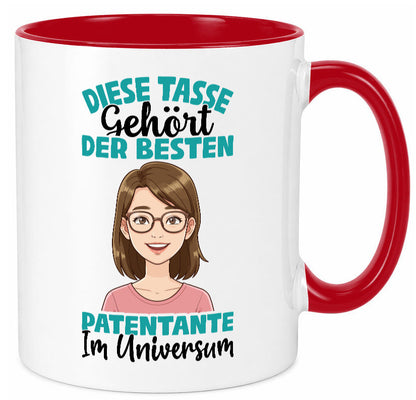 Im Universum: Patentante | Beste Tante Geschenk Humor Geschenkidee lustiger Tasse