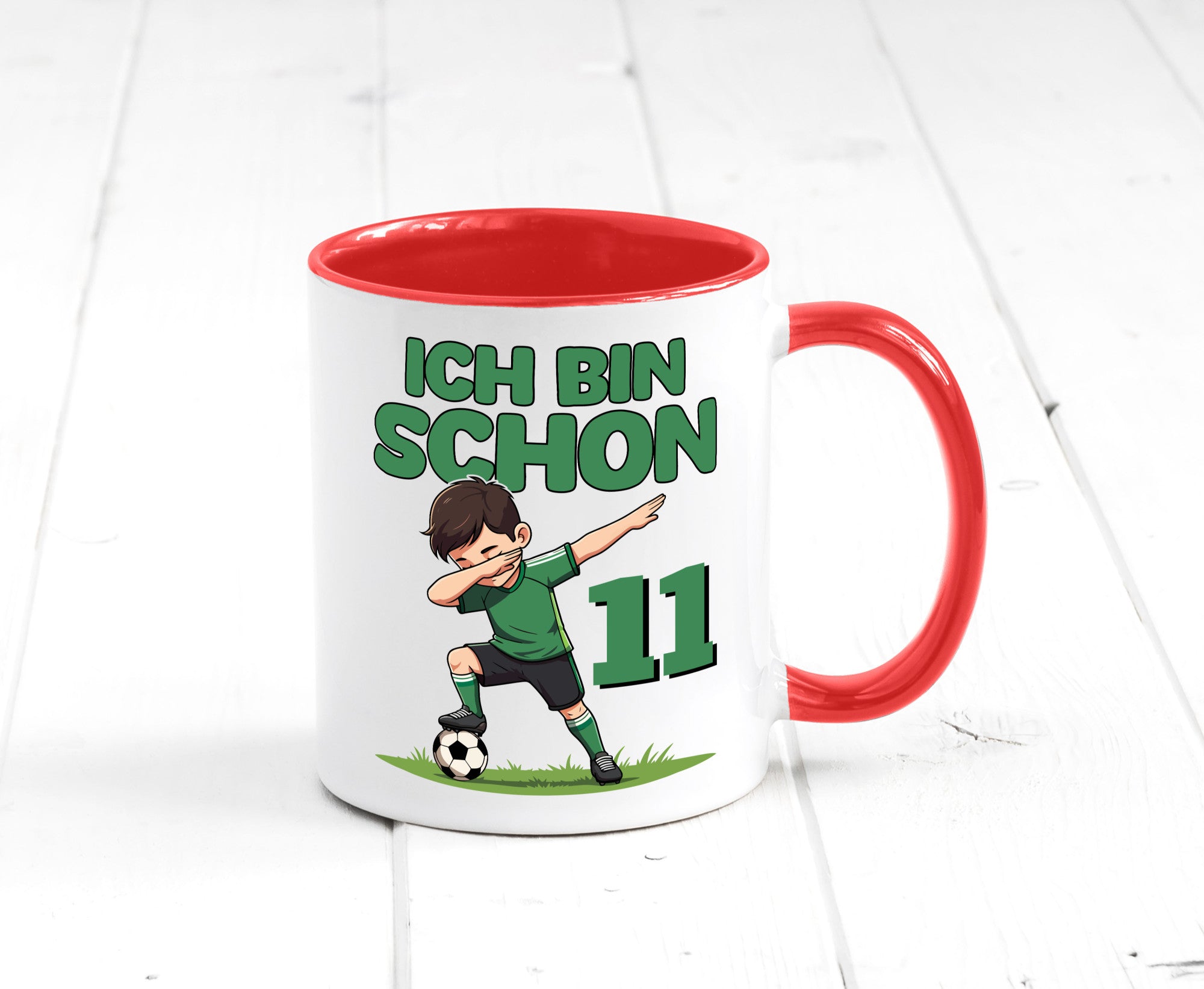 11. Geburtstag | 11 Jahre Fußballer Geschenkidee Humor Tasse