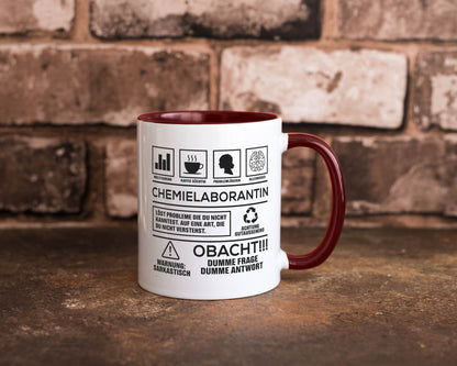Achtung Probleme Chemielaborantin | Laborantin Chemie Geschenk Humor