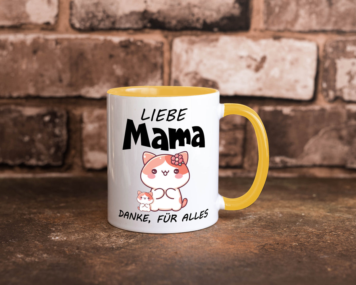 Liebe Mama Danke, für alles | Muttertag Beste Geschenk Familie Geschenkidee Tasse