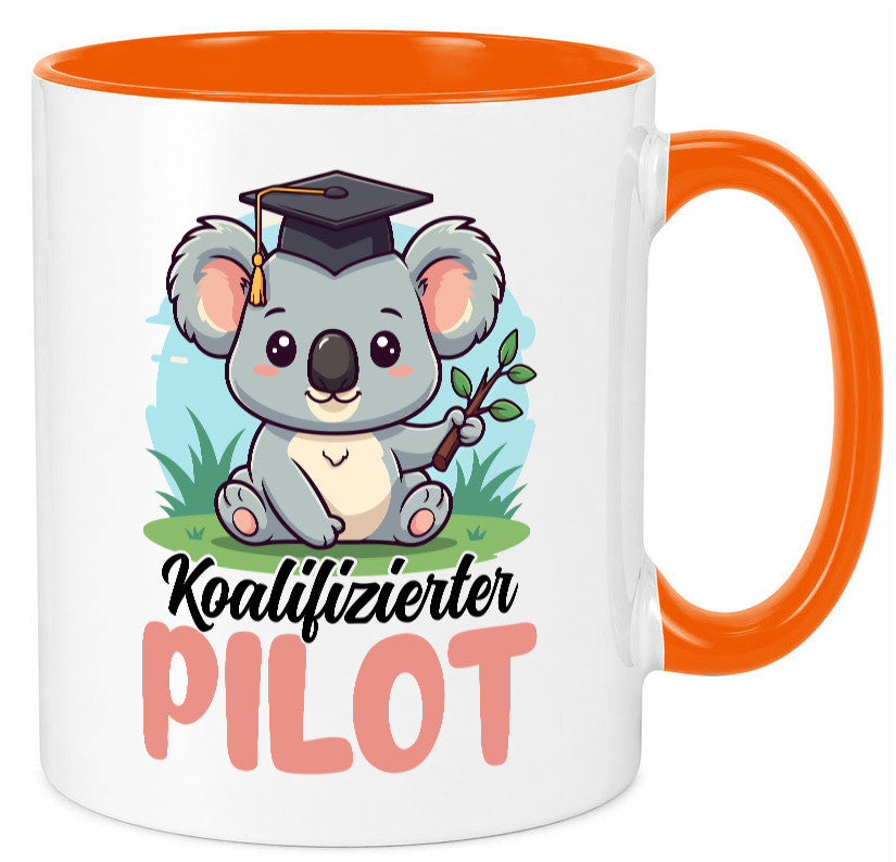 Koalifizierter Pilot | Flugzeug Piloten Humor Geschenkidee Tasse