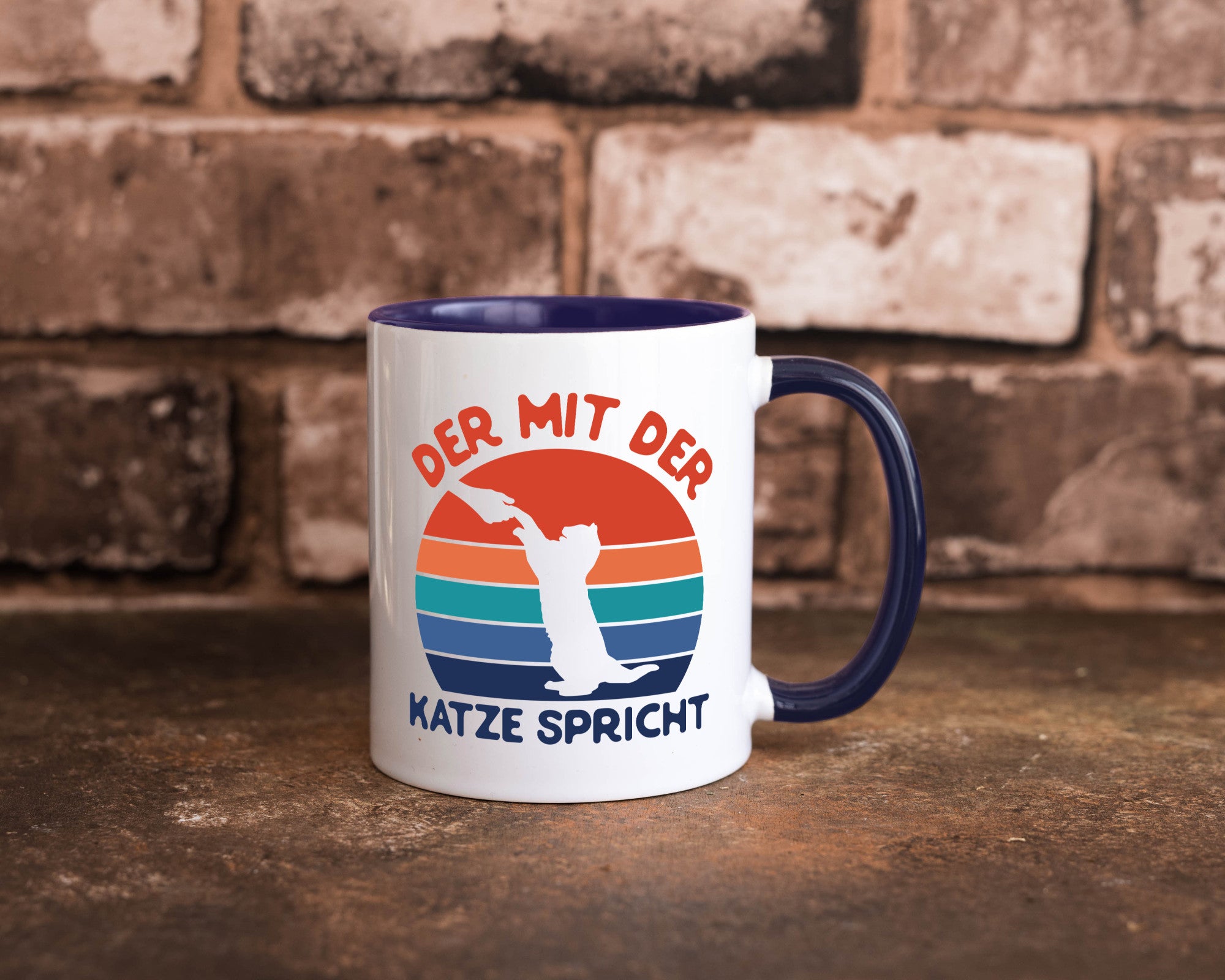 Der mit Katze Spricht | Katzenliebhaber Humor Tierliebhaber Geschenkidee Tasse