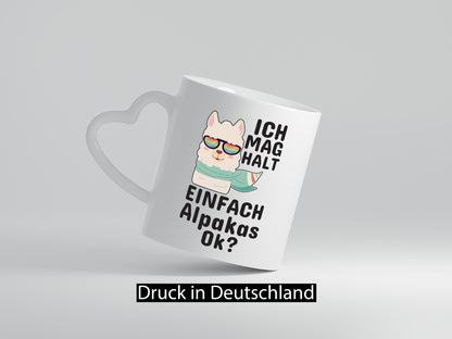 Ich mag Alpakas | Motiv Tasse lustig Tierliebe Tierliebhaber Humor Geschenk