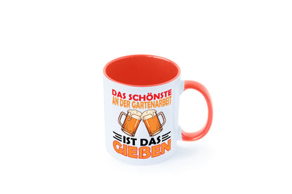 Das schönste an gartenarbeit ist Gießen | Biertrinker Geschenkidee Arbeit