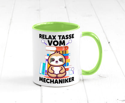 Relax Tasse: Mechaniker | KFZ Werkstatt lustig Humor Geschenkidee Geschenk Tasse